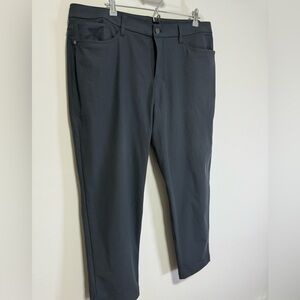 Lululemon Men's Pants ABC Classic Fit Sz 38x30 Warpstreme 5 Pocket Dark Gray